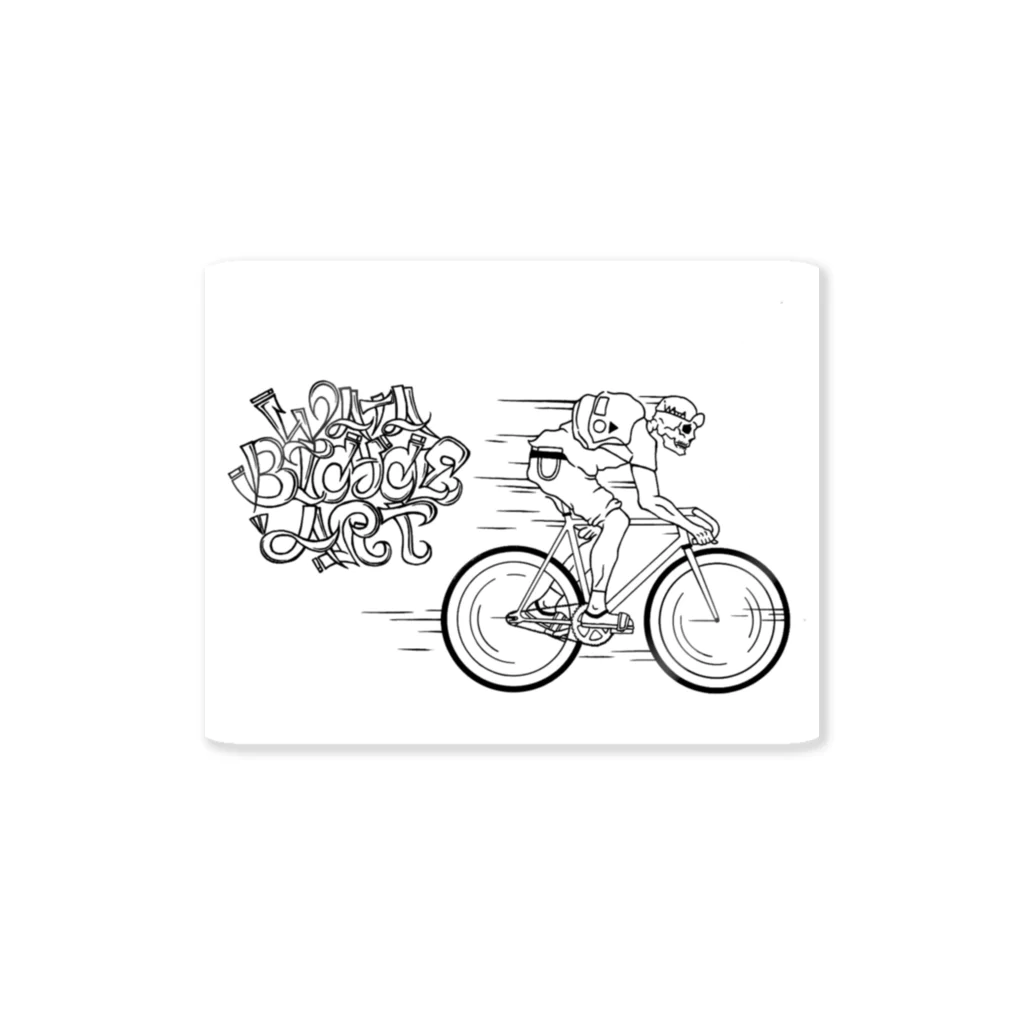 わたのfixed bike graffiti art ステッカー Sticker