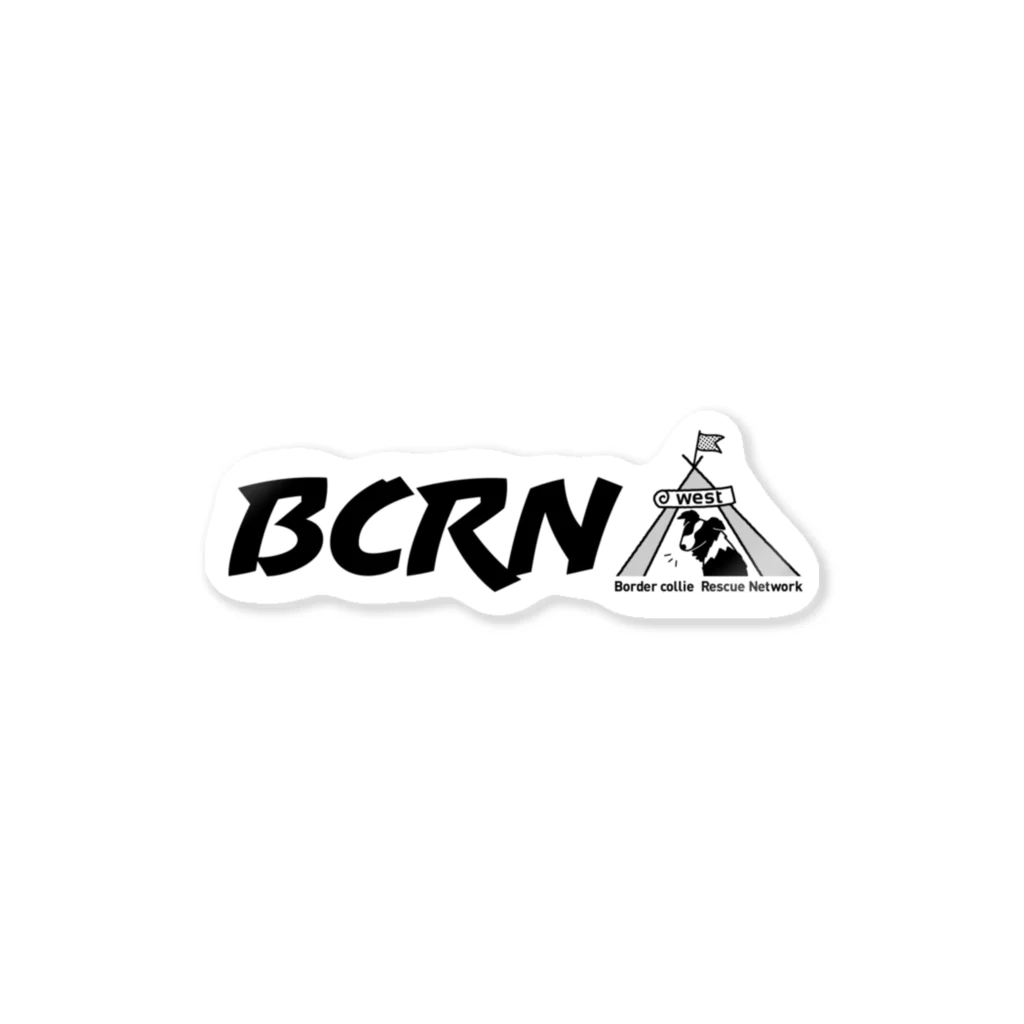 BCRN-westのBCRN-westオリジナルロゴ黒横 ステッカー