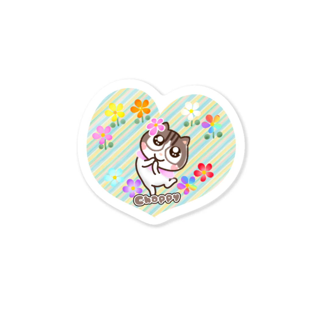 Chatoranのお花猫チャッピー Sticker