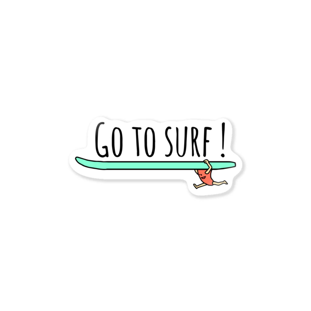 May's cafeのGO TO SURF! ステッカー