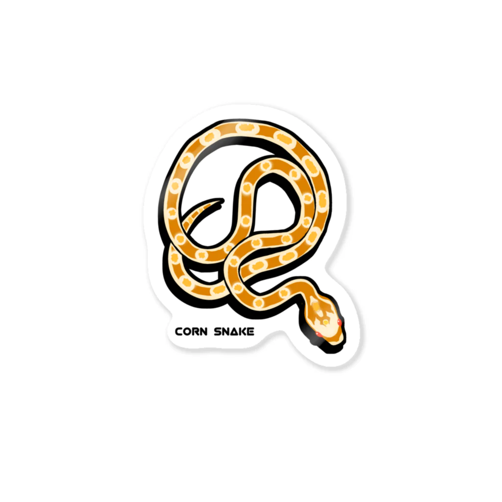 Sumireptiles🐍__爬虫類・生き物グッズのコーンスネーク  キャラメル Sticker