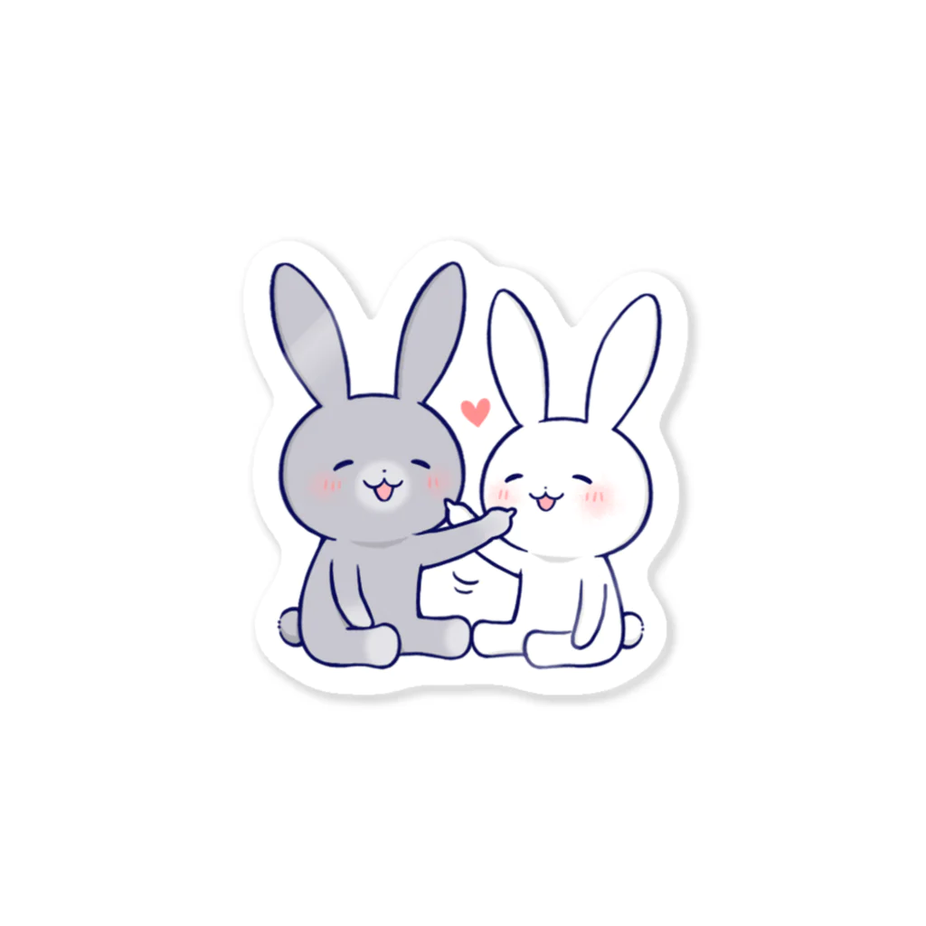 おがわゆきこのなかよしうさぎ・つんつん Sticker