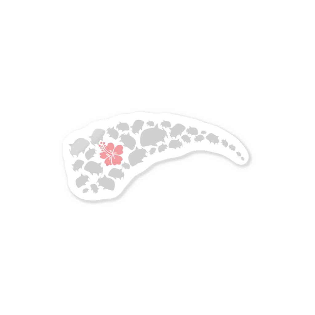 I＊Ly / アイリィのG・T×ハイビスカス Sticker