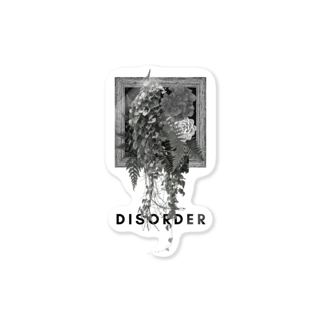 ANOTHER GLASSのDISORDER(mono) ステッカー