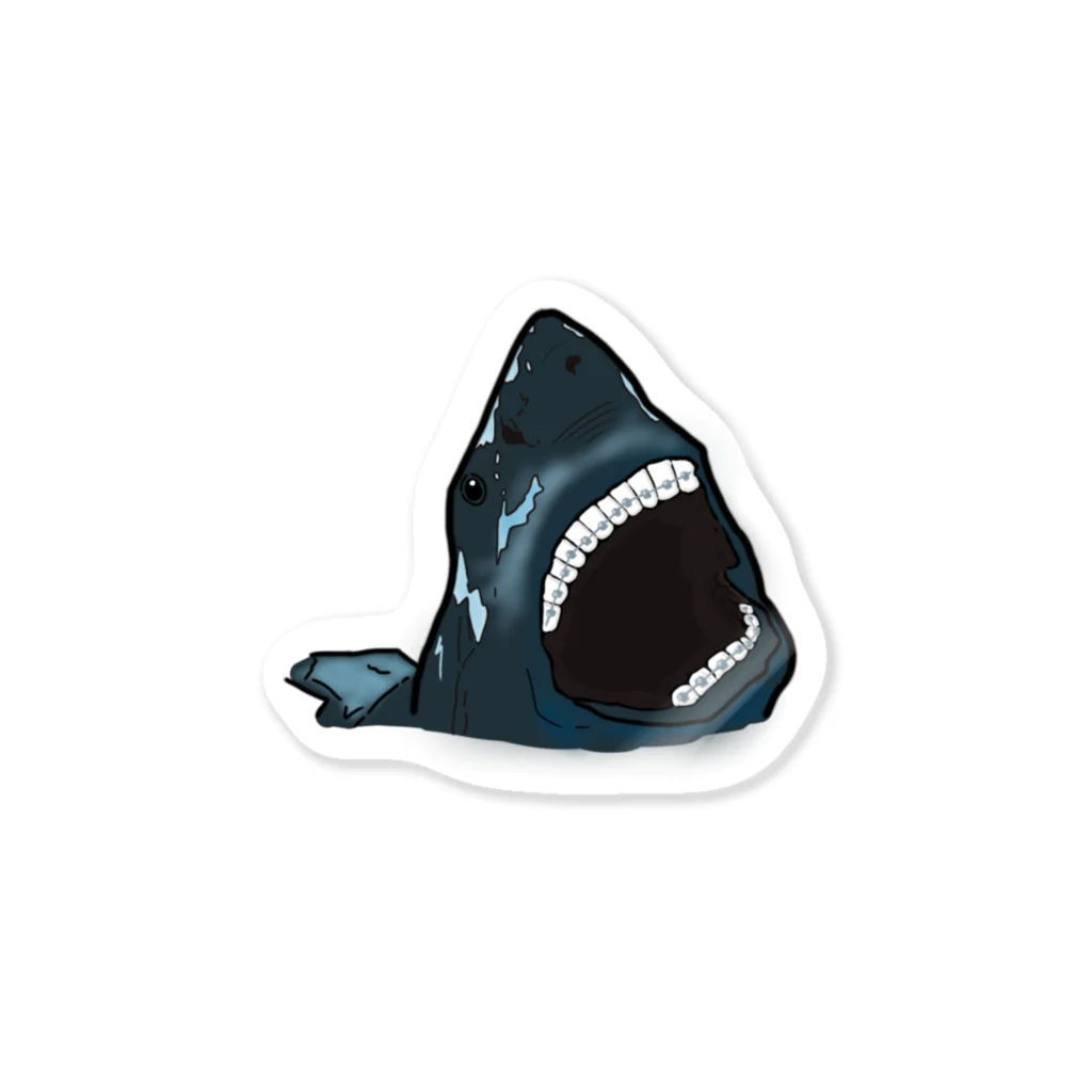 y_b shopの牙 矯正中  サメ Sticker