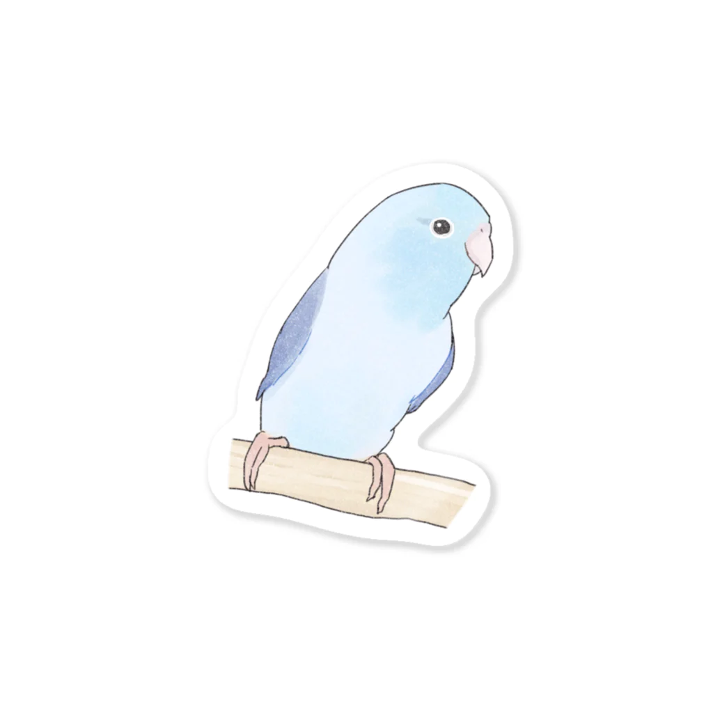 まめるりはことりのおしゃまなマメルリハのるりちゃん【まめるりはことり】 Sticker