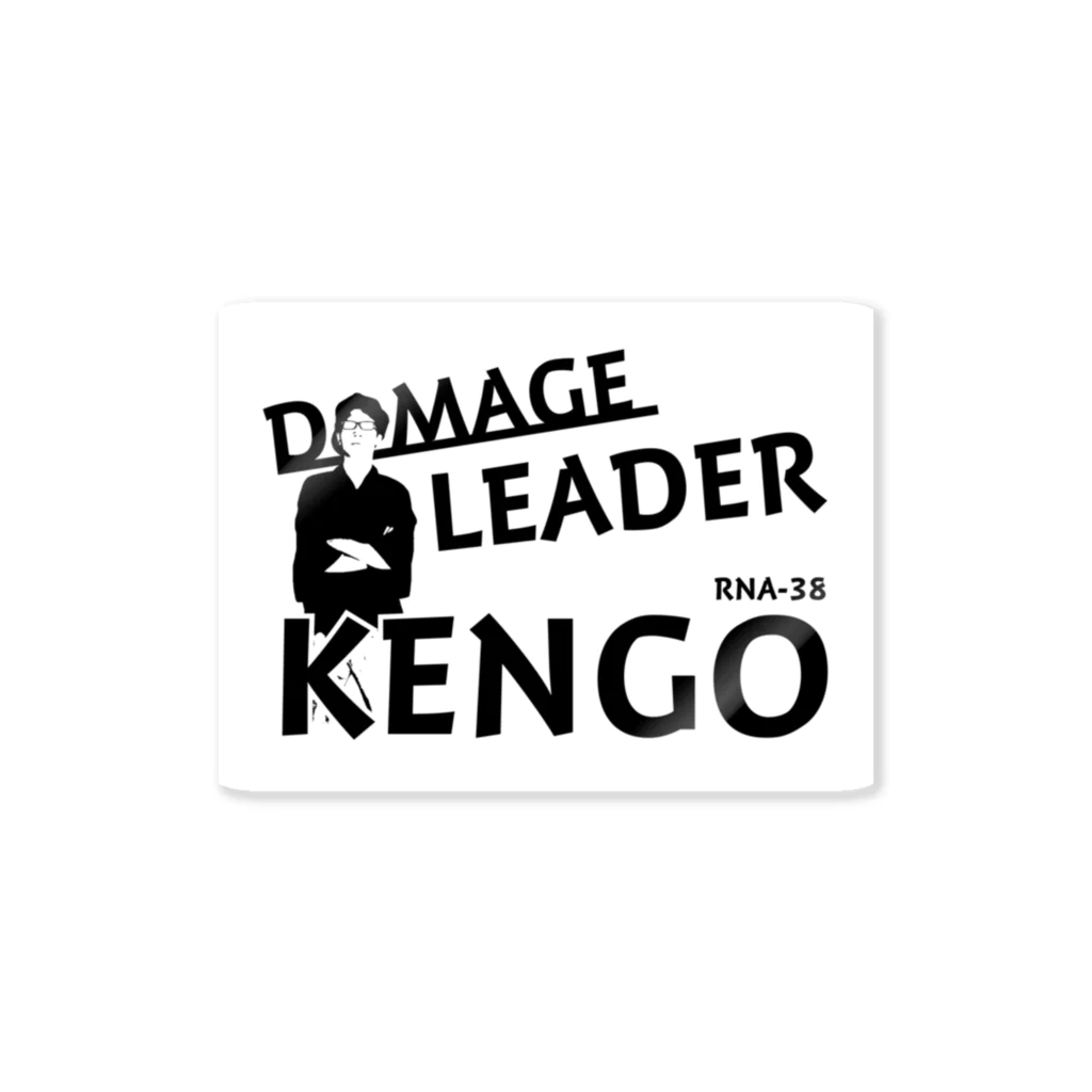 たいたい屋SUZURI店のDAMAGE LEADER Sticker