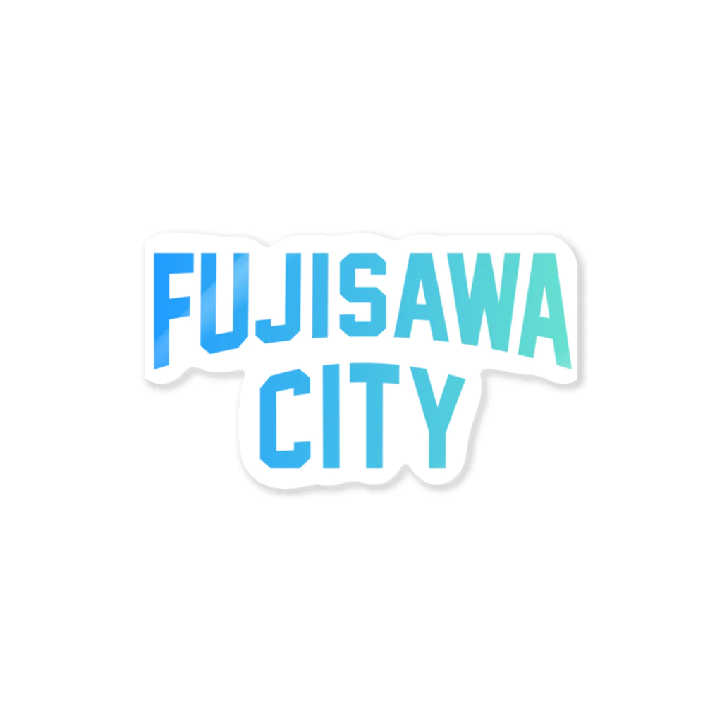 JIMOTOE Wear Local Japanの藤沢市 FUJISAWA CITY Sticker