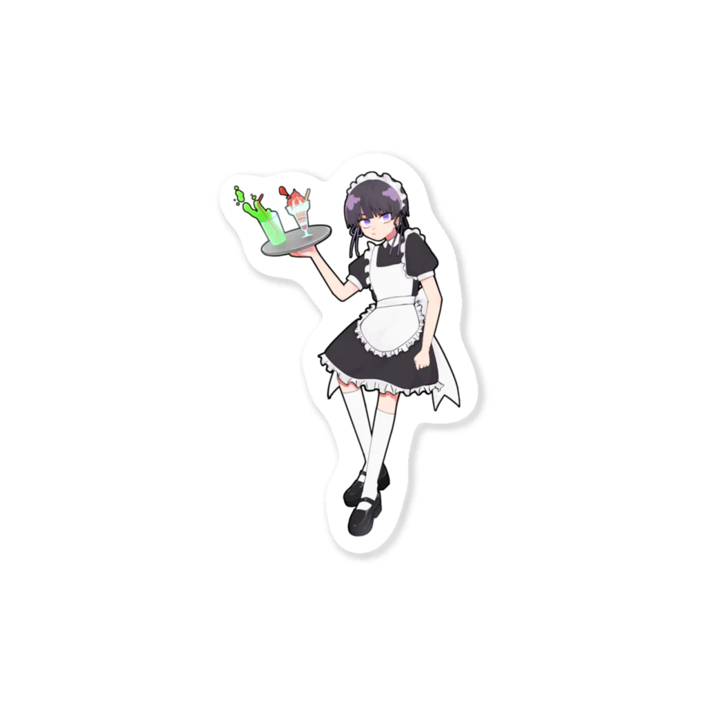 わかくん(3さい)のおもちゃばこのメイドくん Sticker