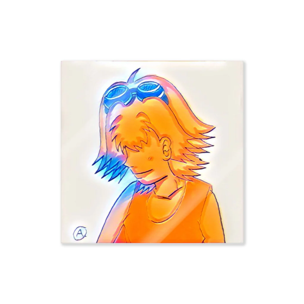 アレスのグッズショップの横顔のキミに…。 Sticker