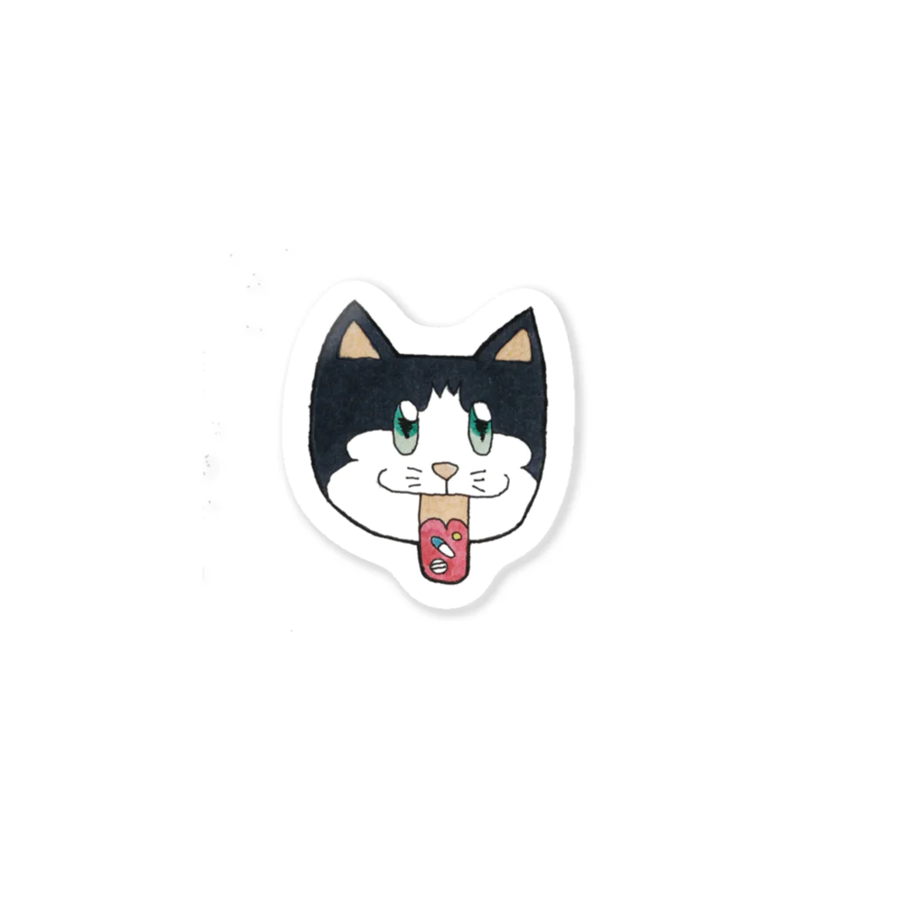 over doseのOD cat Sticker