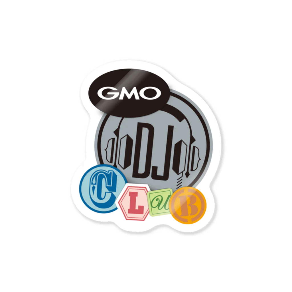 GMO DJ部のGMO DJ部ロゴ（COLOR） ステッカー