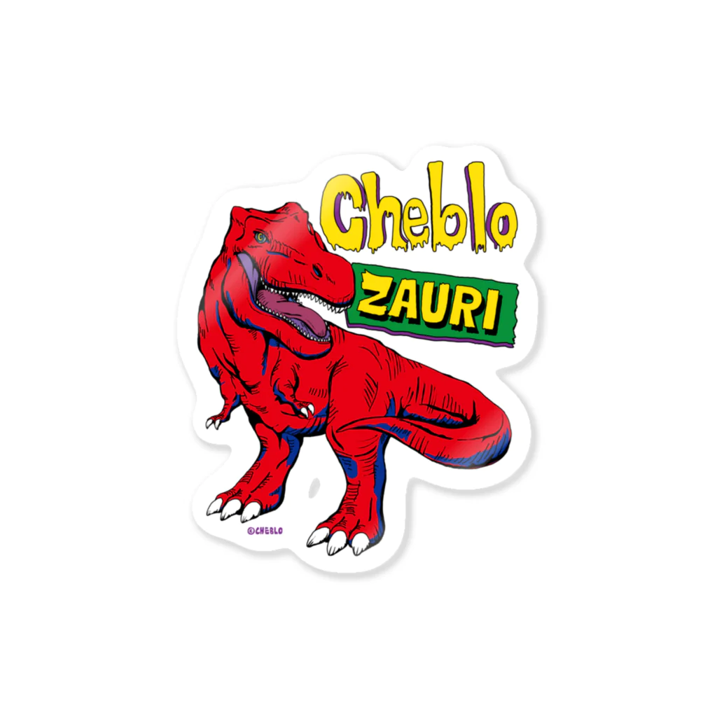 CHEBLOのZAURI △Red▼のステッカー Sticker