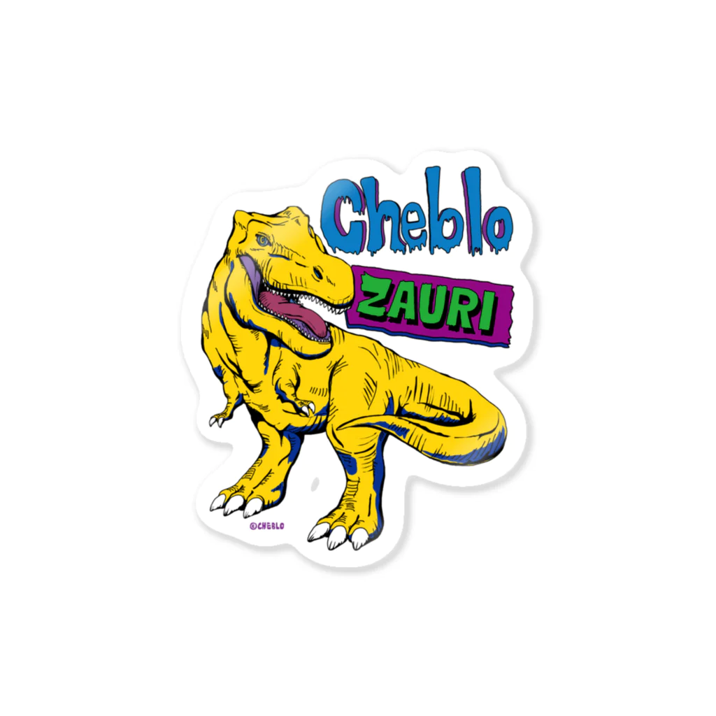 CHEBLOのZAURI △Yellow▼のステッカー Sticker