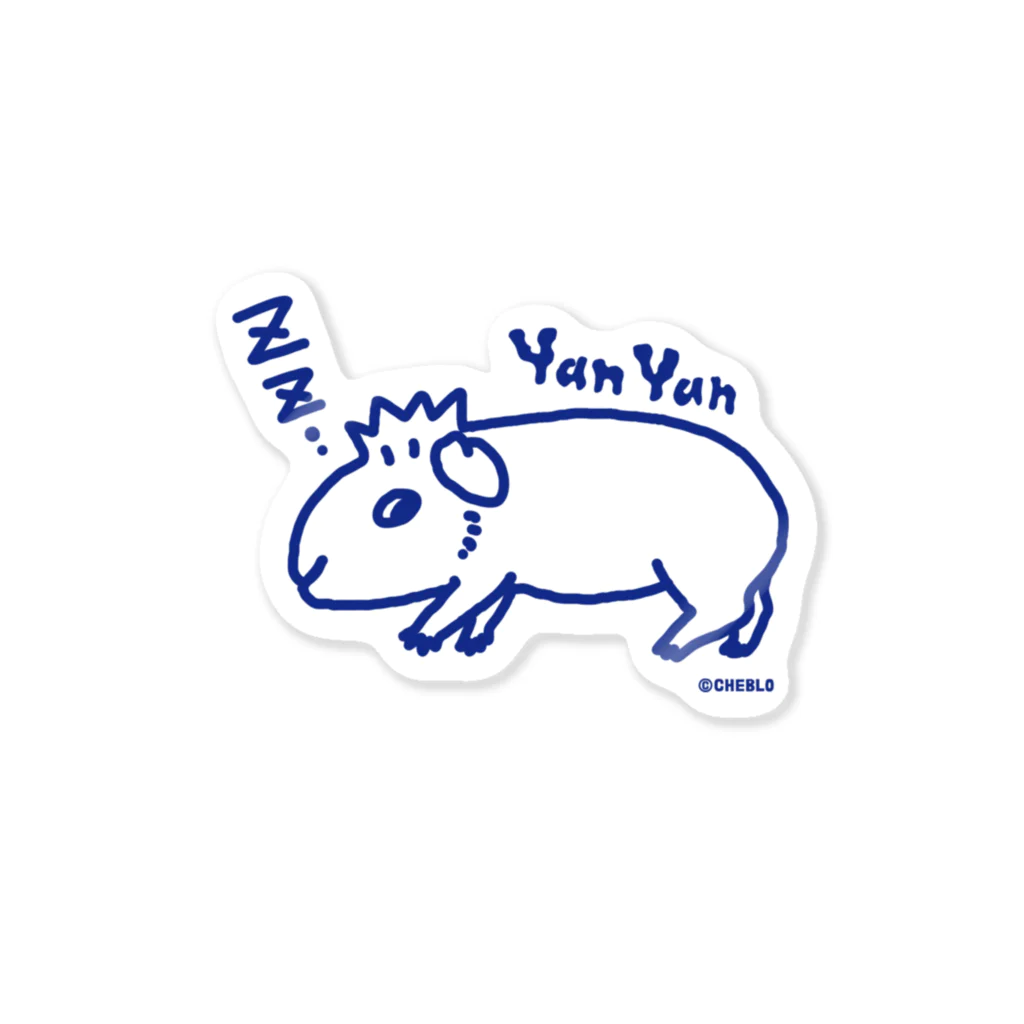 CHEBLOの半目のヤンチー Sticker