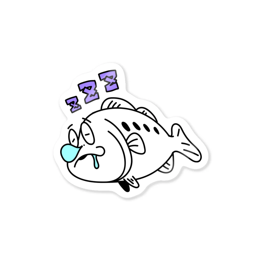 Buritsuの睡眠中のオオクチくん Sticker