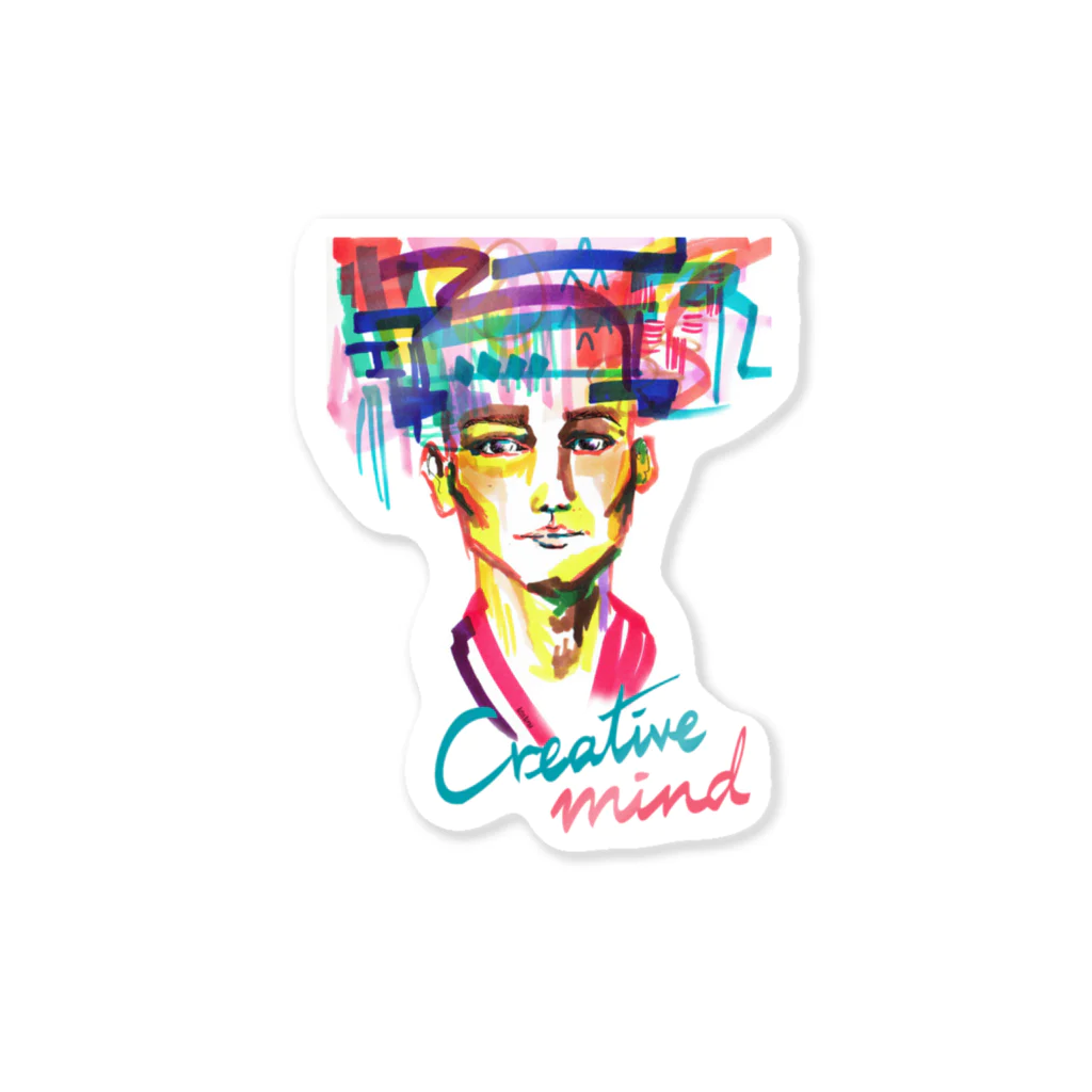 ArtsyArenaのCreative mind 001 Sticker