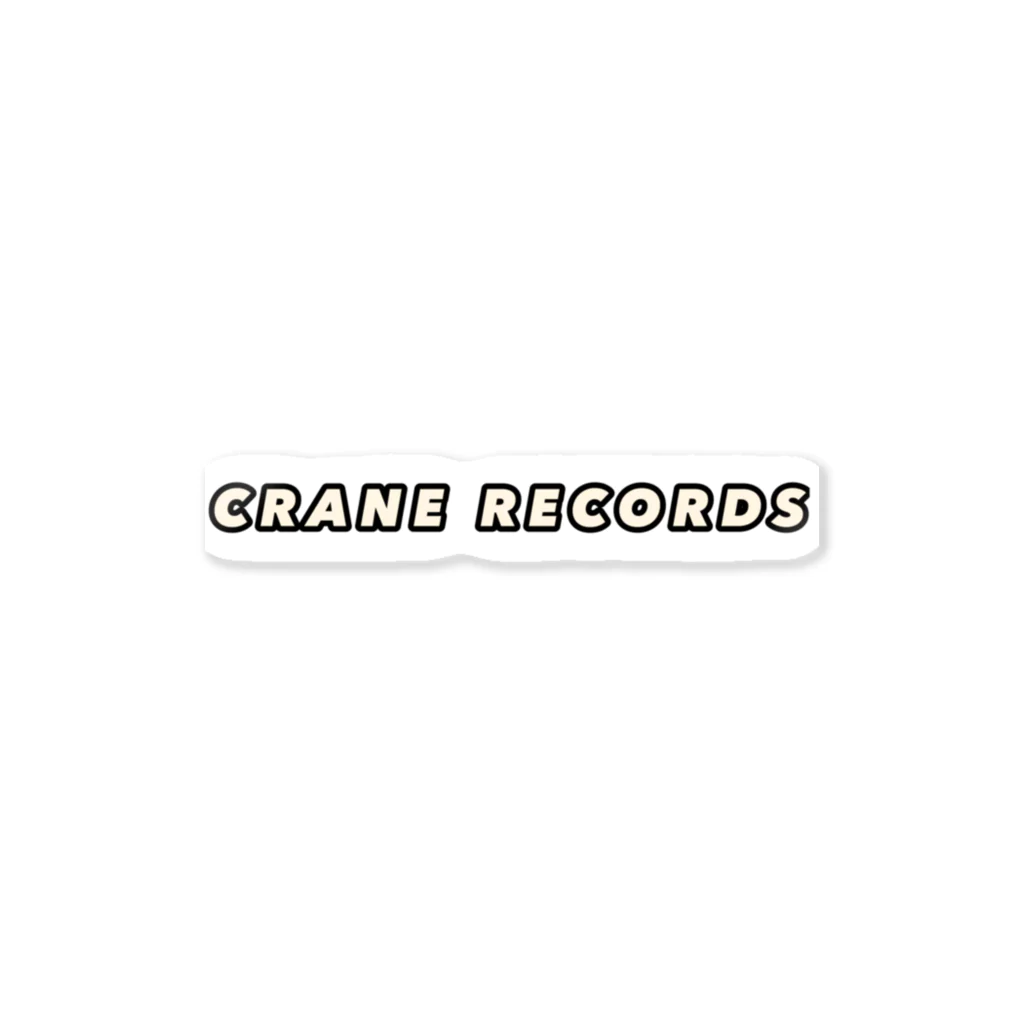 KaneiのCRANE RECORDS ふちどり ステッカー