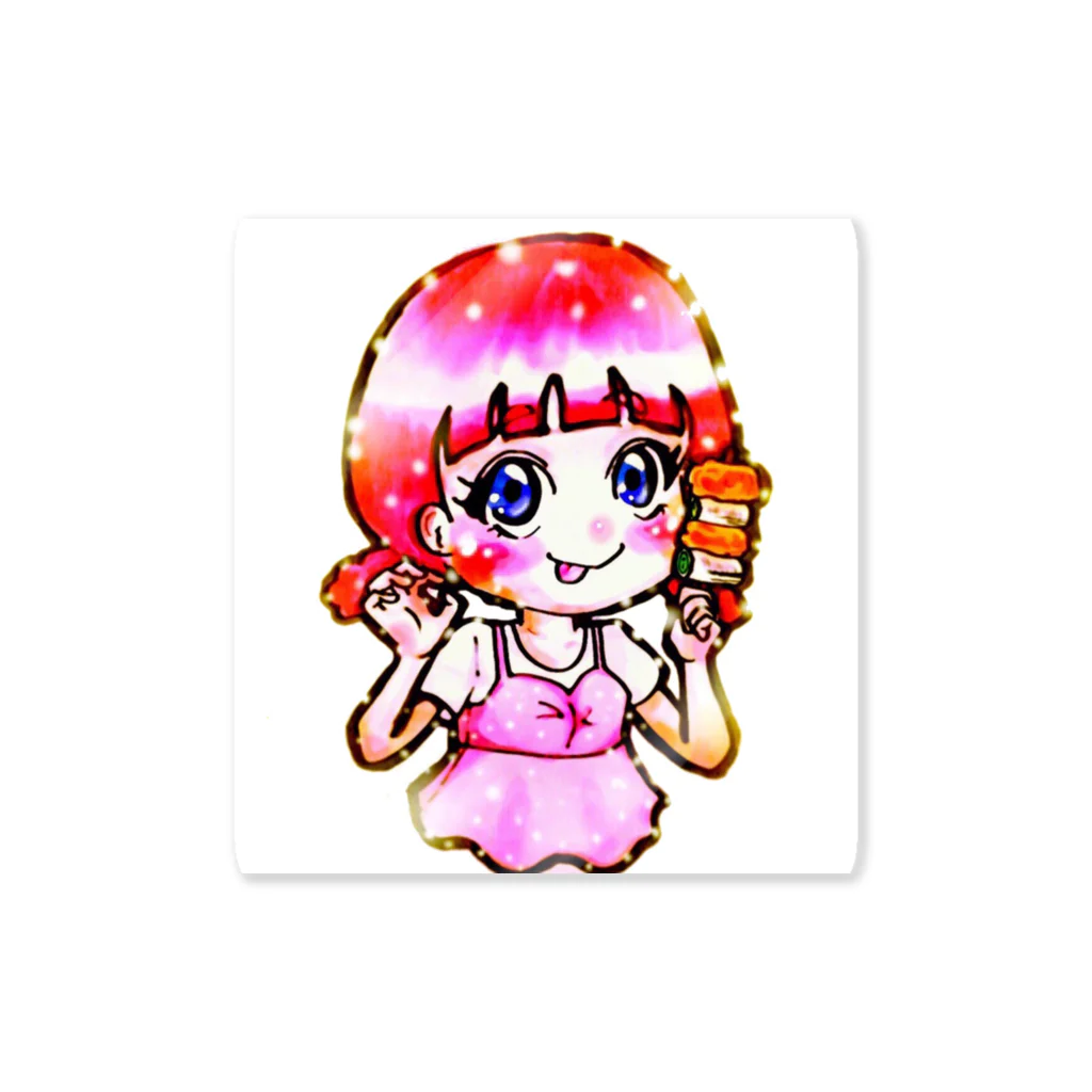 オムオムのねぎまちゃん Sticker