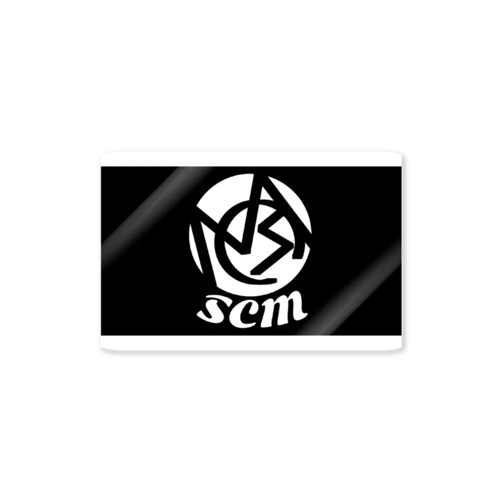 旧SCM originalのSCM black LOGO Tシャツ  ステッカー