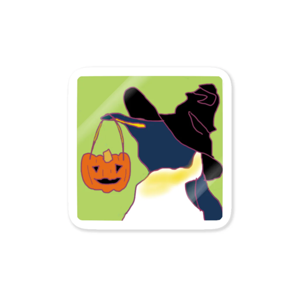 ばおばぶのハロウィンコウテイステッカー ステッカー