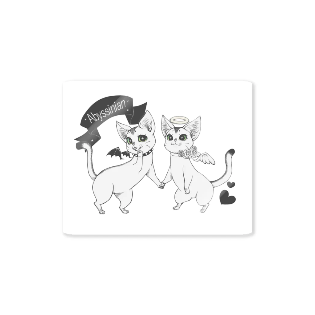 RinQooの悪魔と天使なアビシニアン Sticker