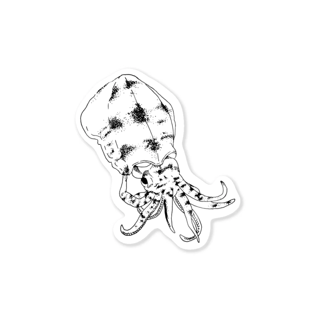 サカナノアテのアオリイカ Sticker