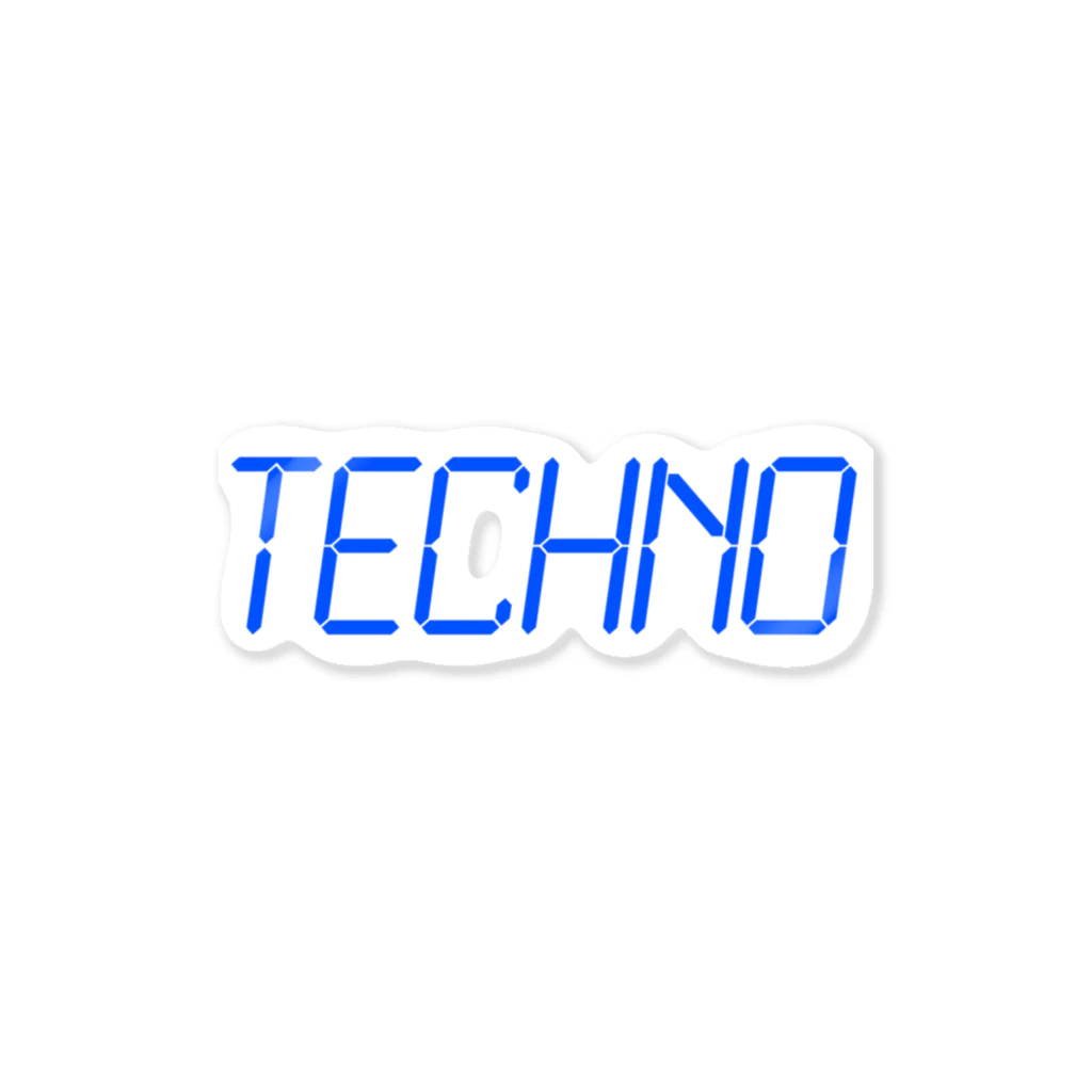 Day_and_postersのTechno  Sticker