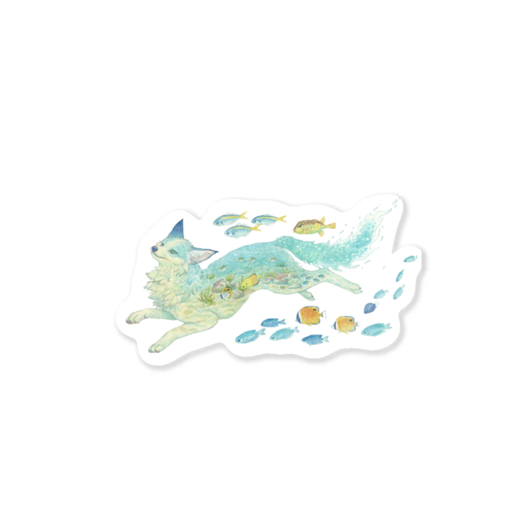 ちなきのこのうみきつね Sticker