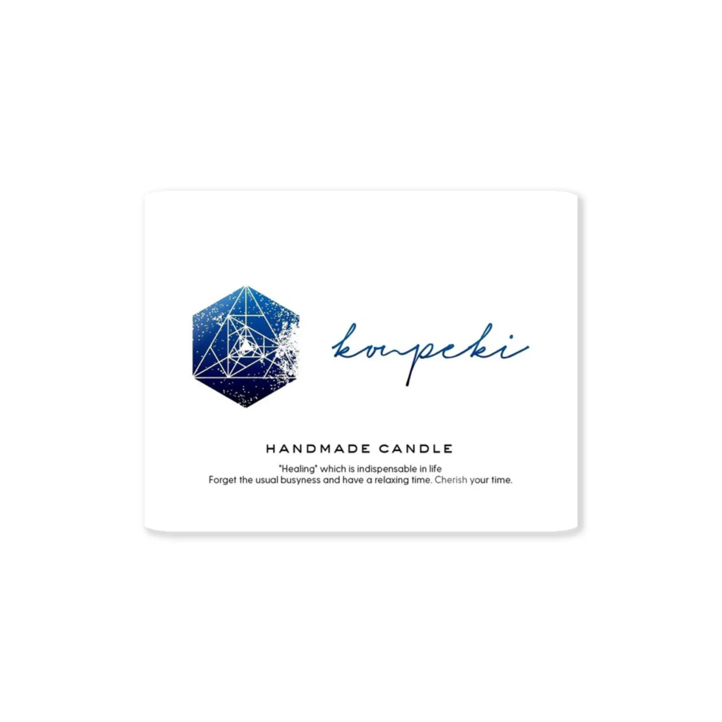 シンプル好きのグッズのお店 のkonpeki -紺碧- Sticker