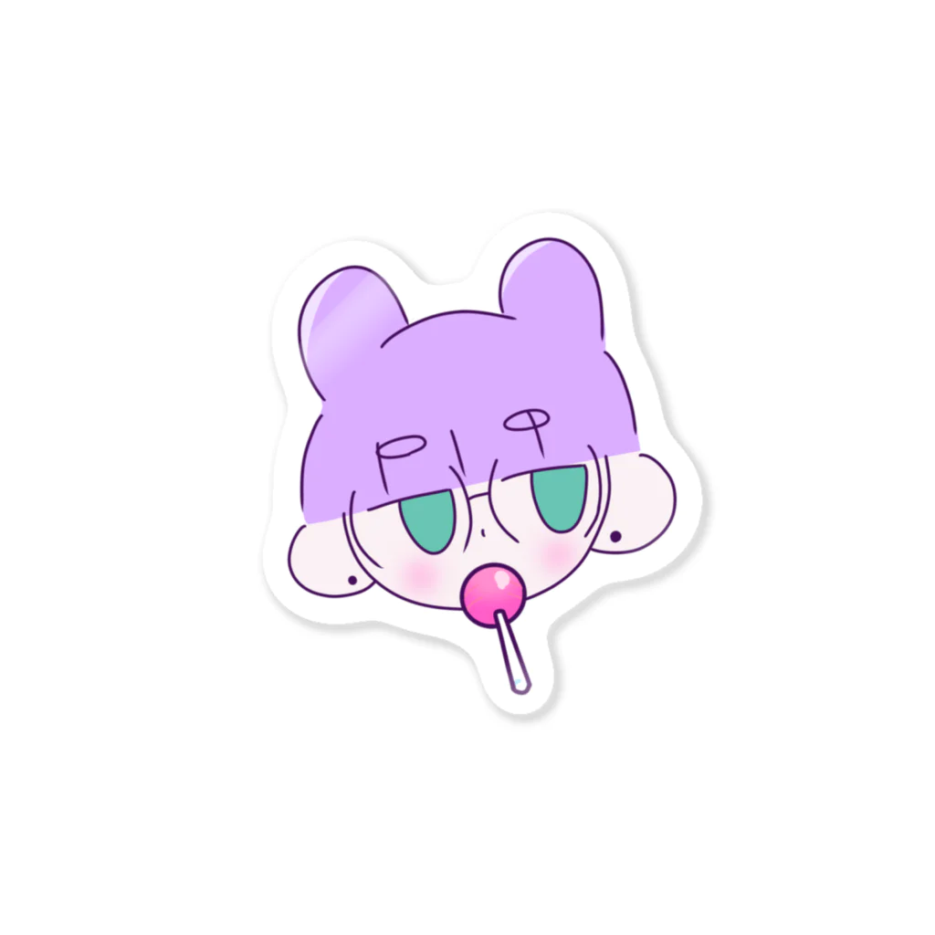 もるもっと怪獣のもぐもぐもるちゃん あめっ子 Sticker