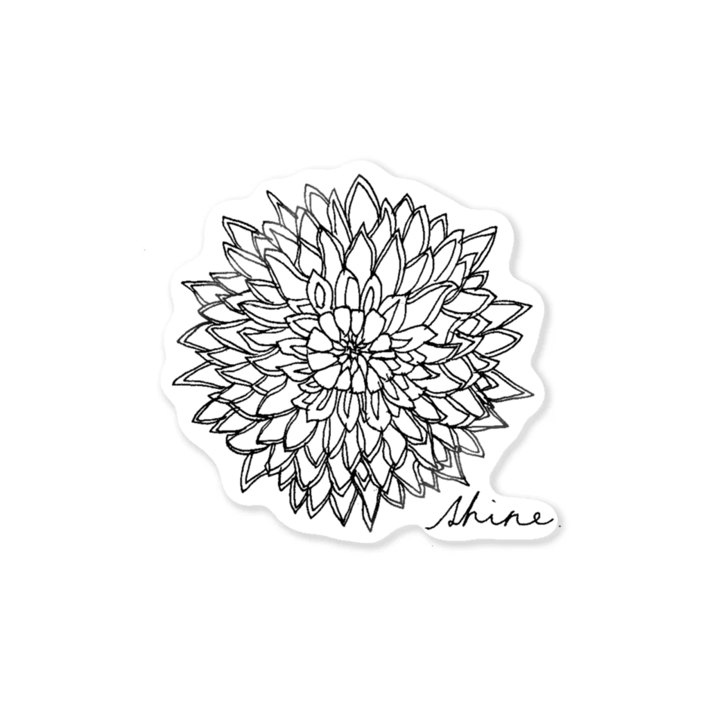 shine_98のDahlia by shine.(ダリア) Sticker