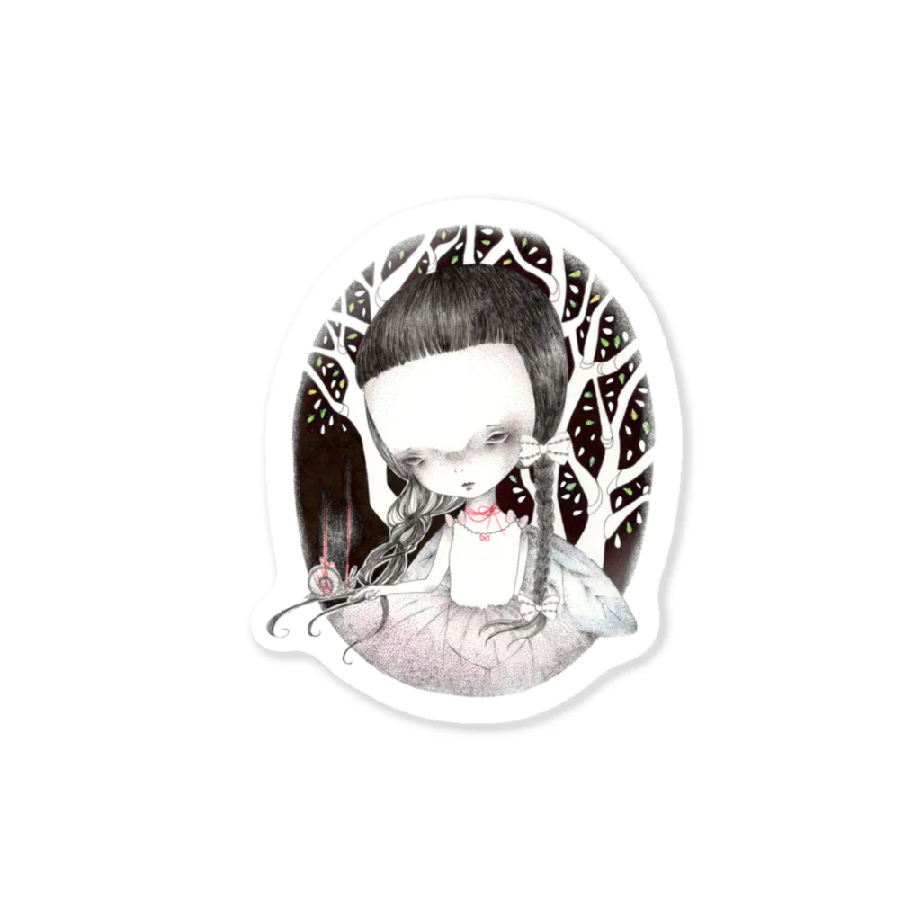 ねんねん虫のDeep Forest  Sticker