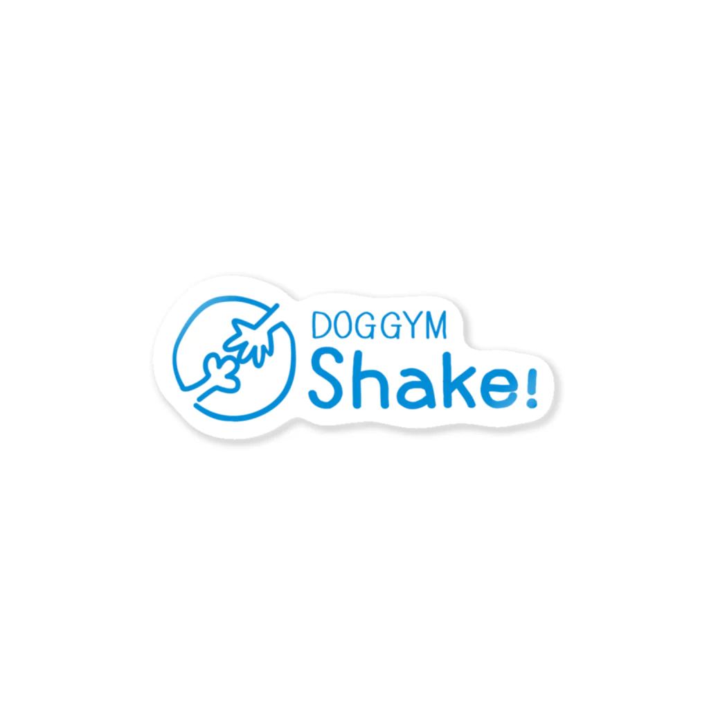 nowhitonの【DOGGYM Shake!】 シンプルロゴ ステッカー