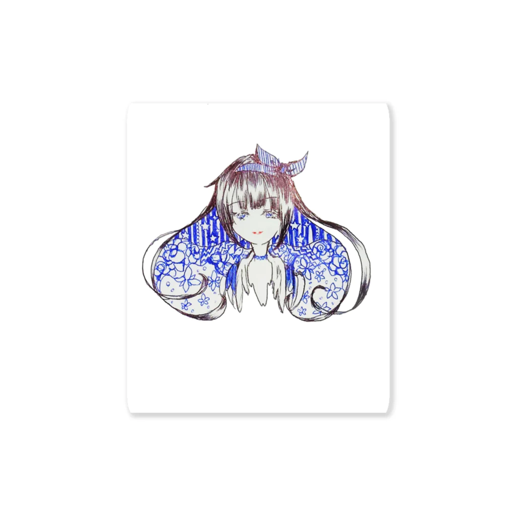 兎家チルの乙女の微笑 Sticker