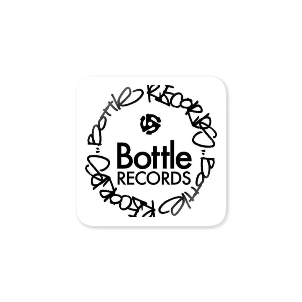 DJSNDのBOTTLE ロゴ ステッカー