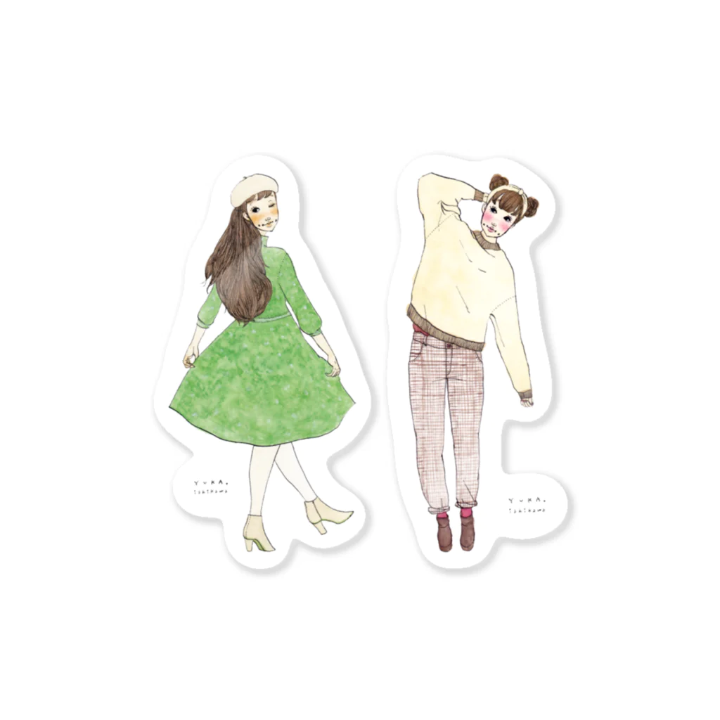 Matsuda Yuka（Ishikawa）の君の奏でる靴の音／シロクマのきみ Sticker