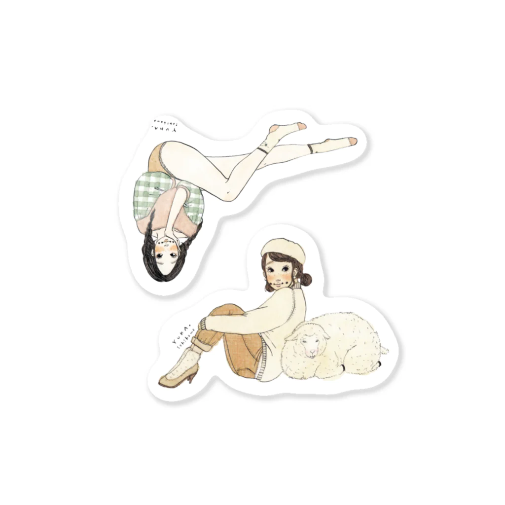 Matsuda Yuka（Ishikawa）のサリー／寄り添うのさ。Ⅲ Sticker