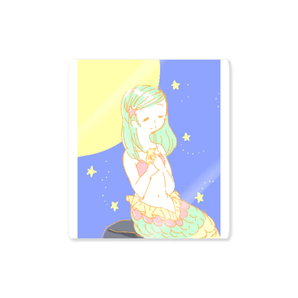 いしかわの魚座満月☆ステッカー Sticker