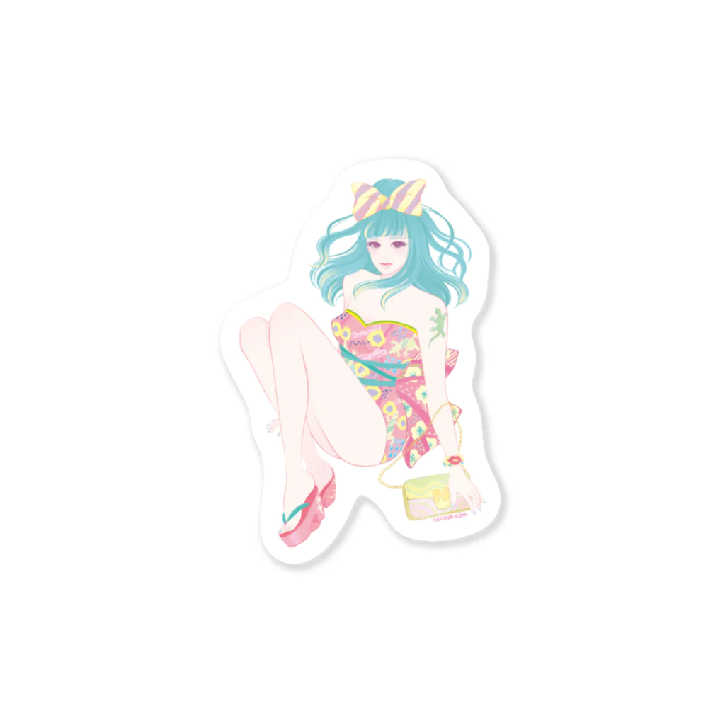 猫屋の響子ちゃんシール Sticker