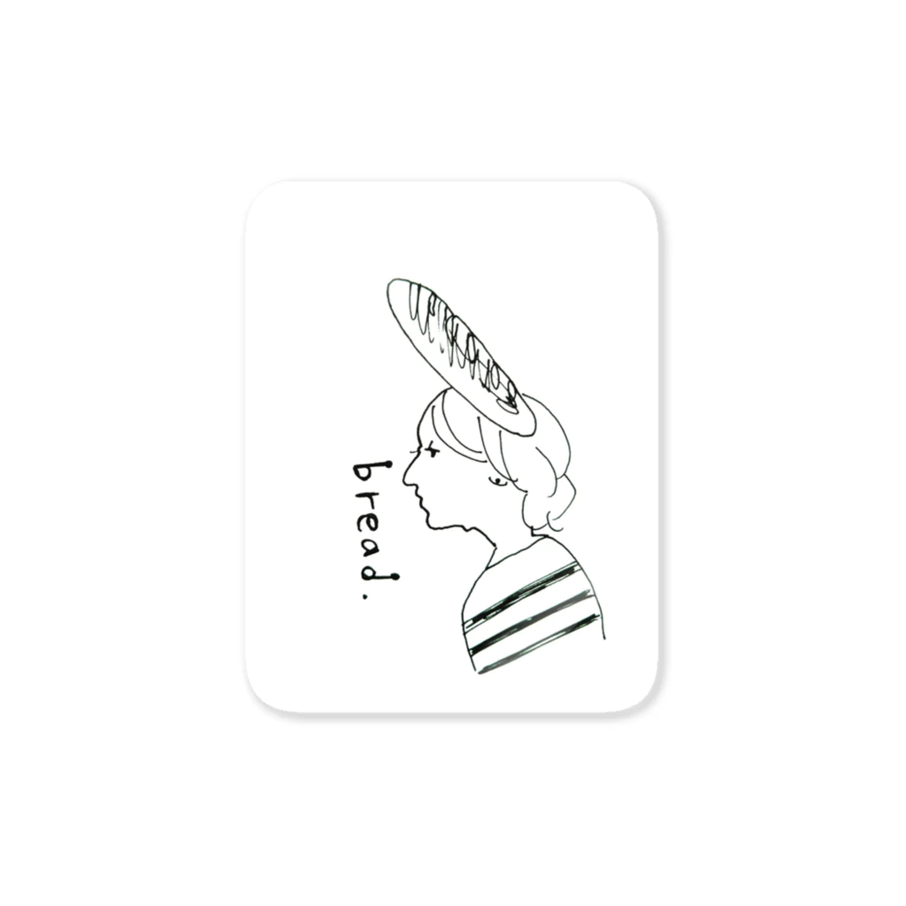 akikawagutiのbreadさん（フランスパンの日） Sticker