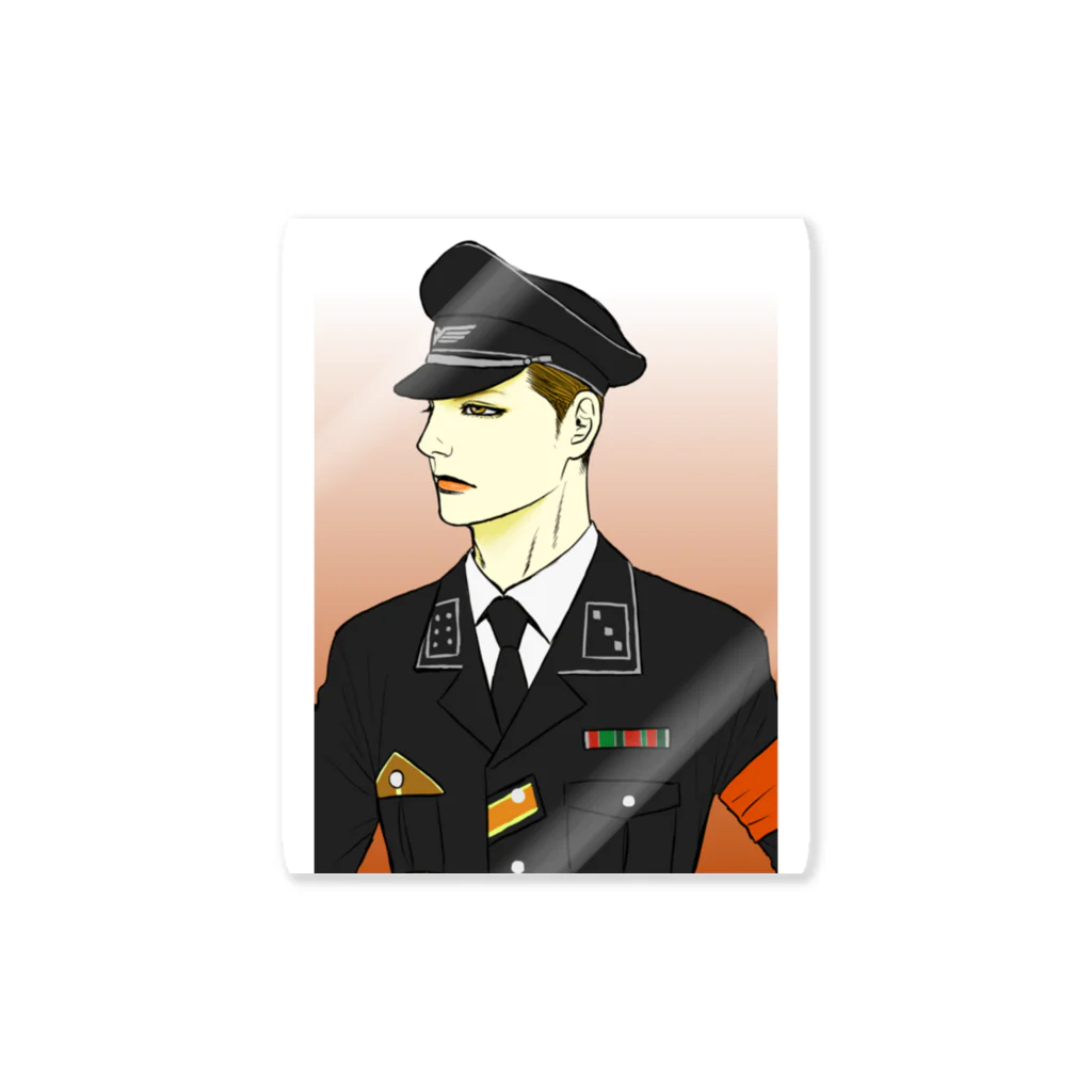 千葉太郎の軍服 Sticker