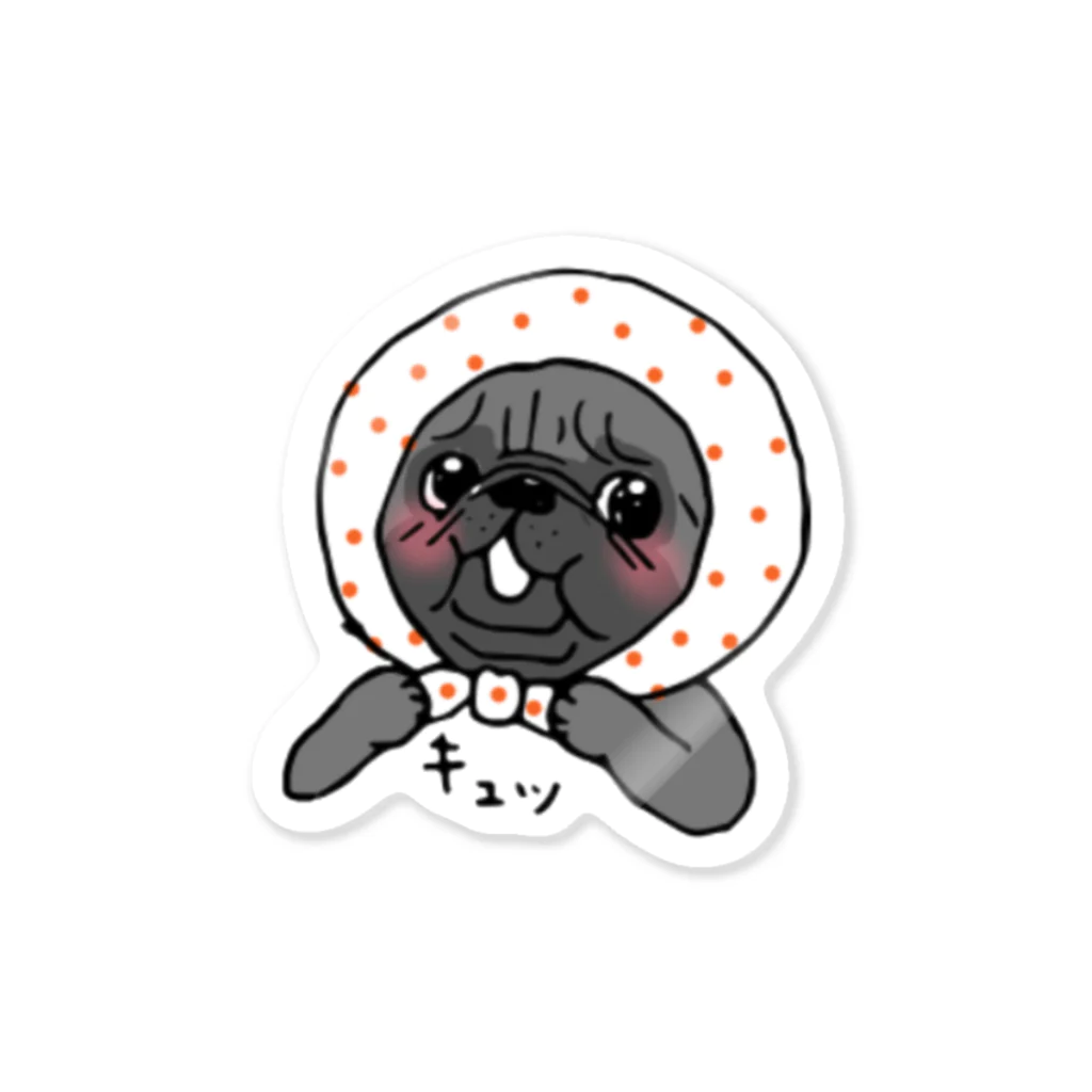 Ayumi HIdakaのほっかむりパグちゃん Sticker