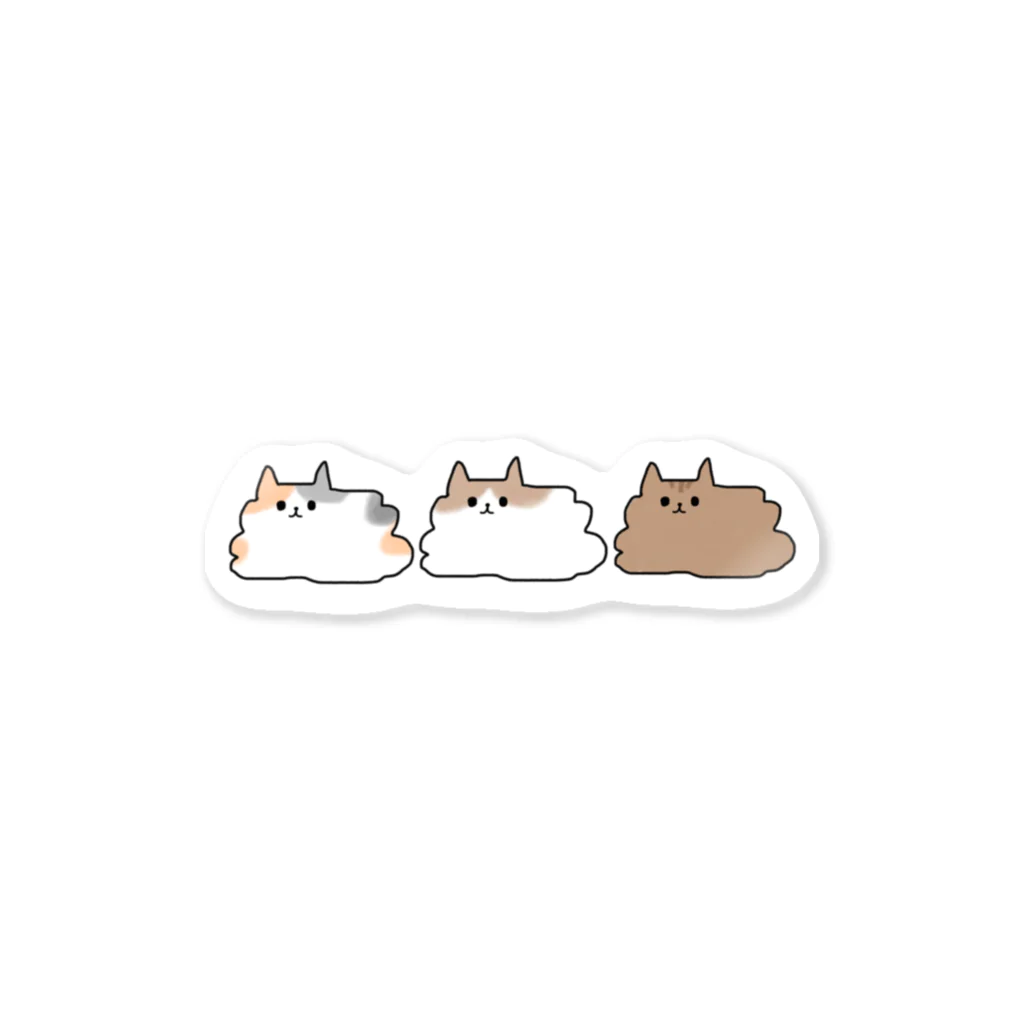 もふもふにゃんずのとける猫シリーズ Sticker