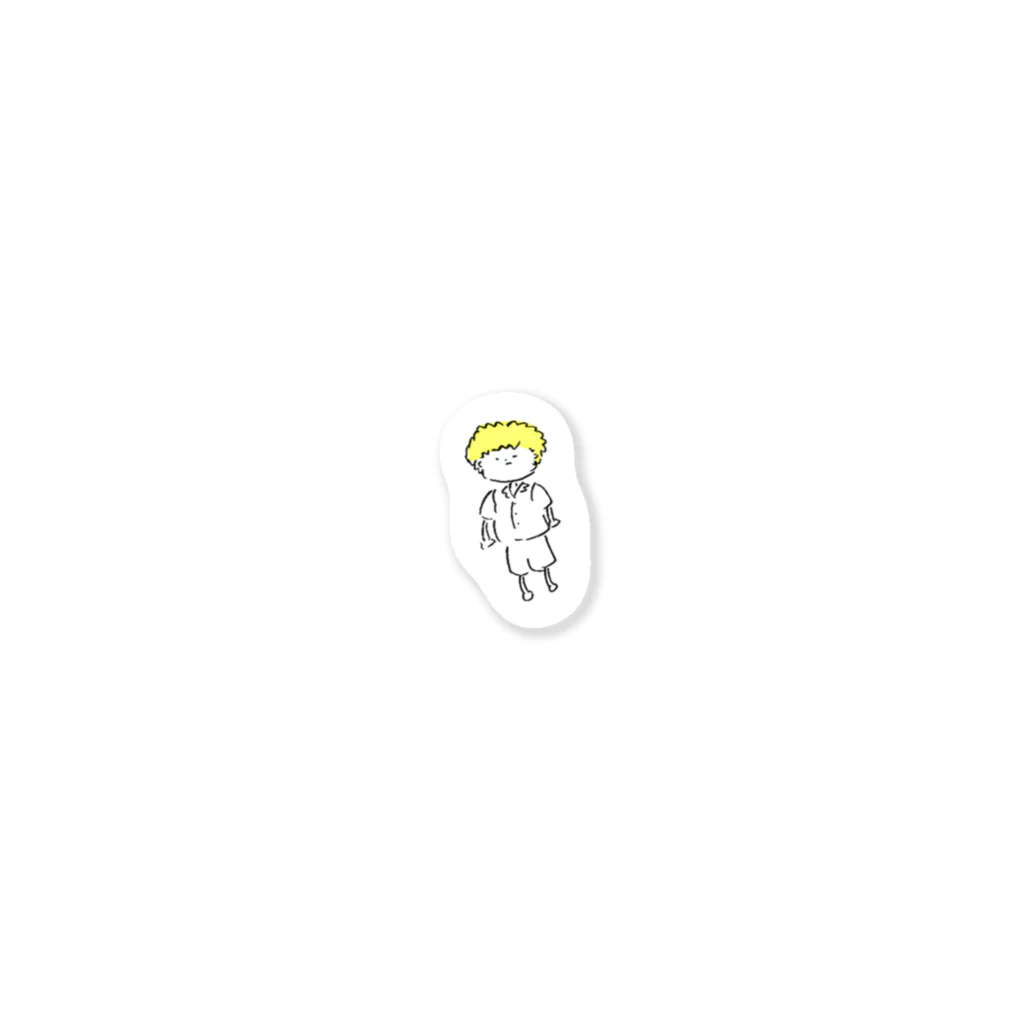 giraffe_bbbのyellow boy Sticker