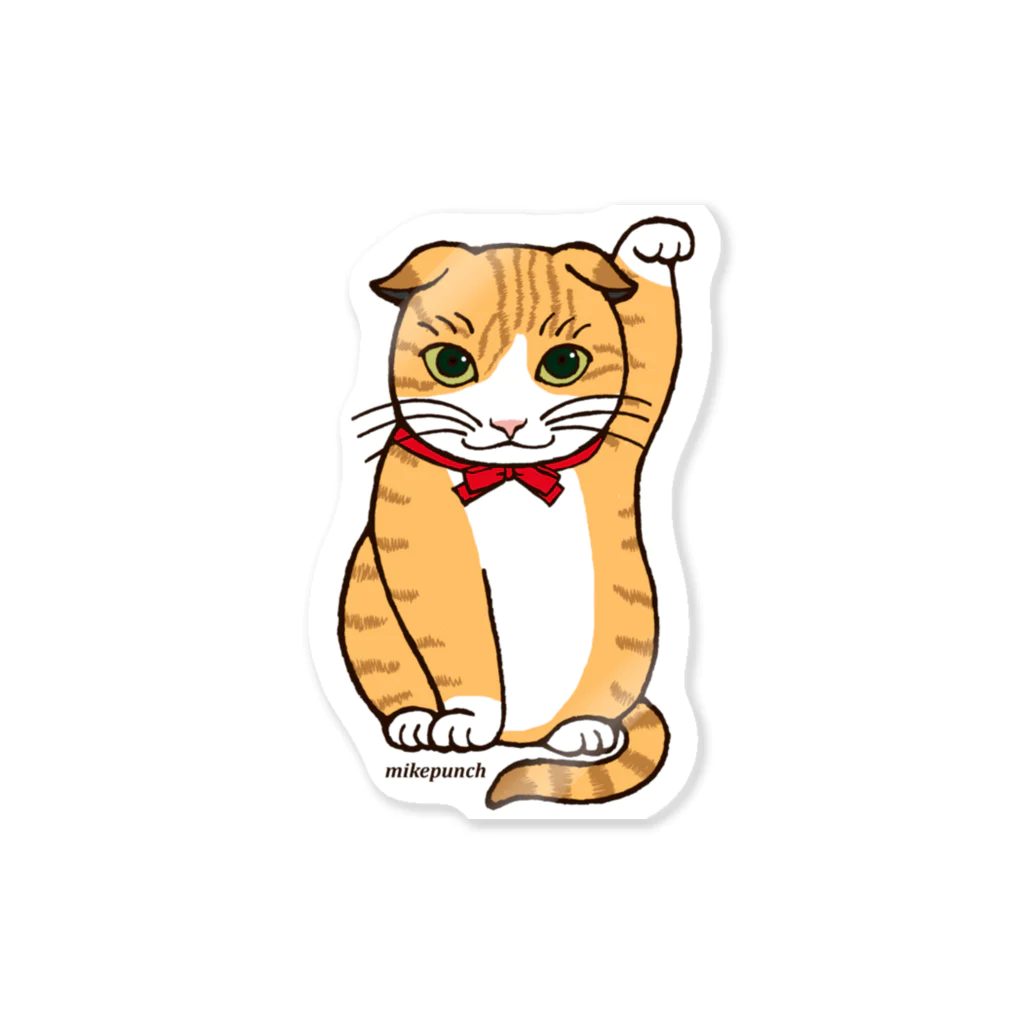 mikepunchのまねき猫ドットちゃん Sticker