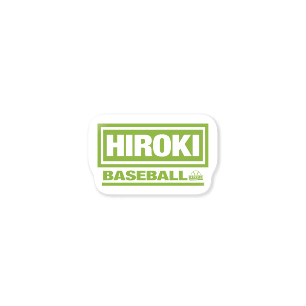 BASEBALL LOVERS CLOTHINGの「HIROKI BASEBALL」 ステッカー