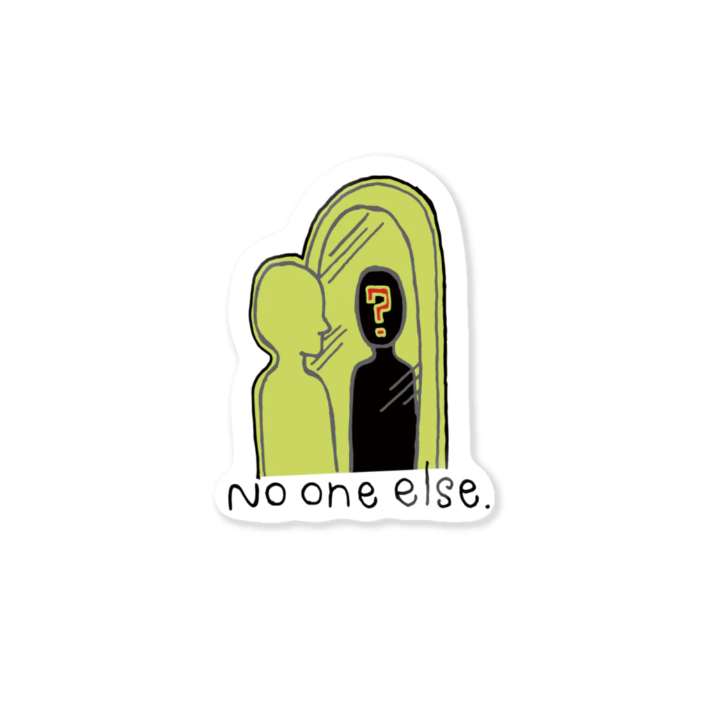 no one elseのmirror. Sticker