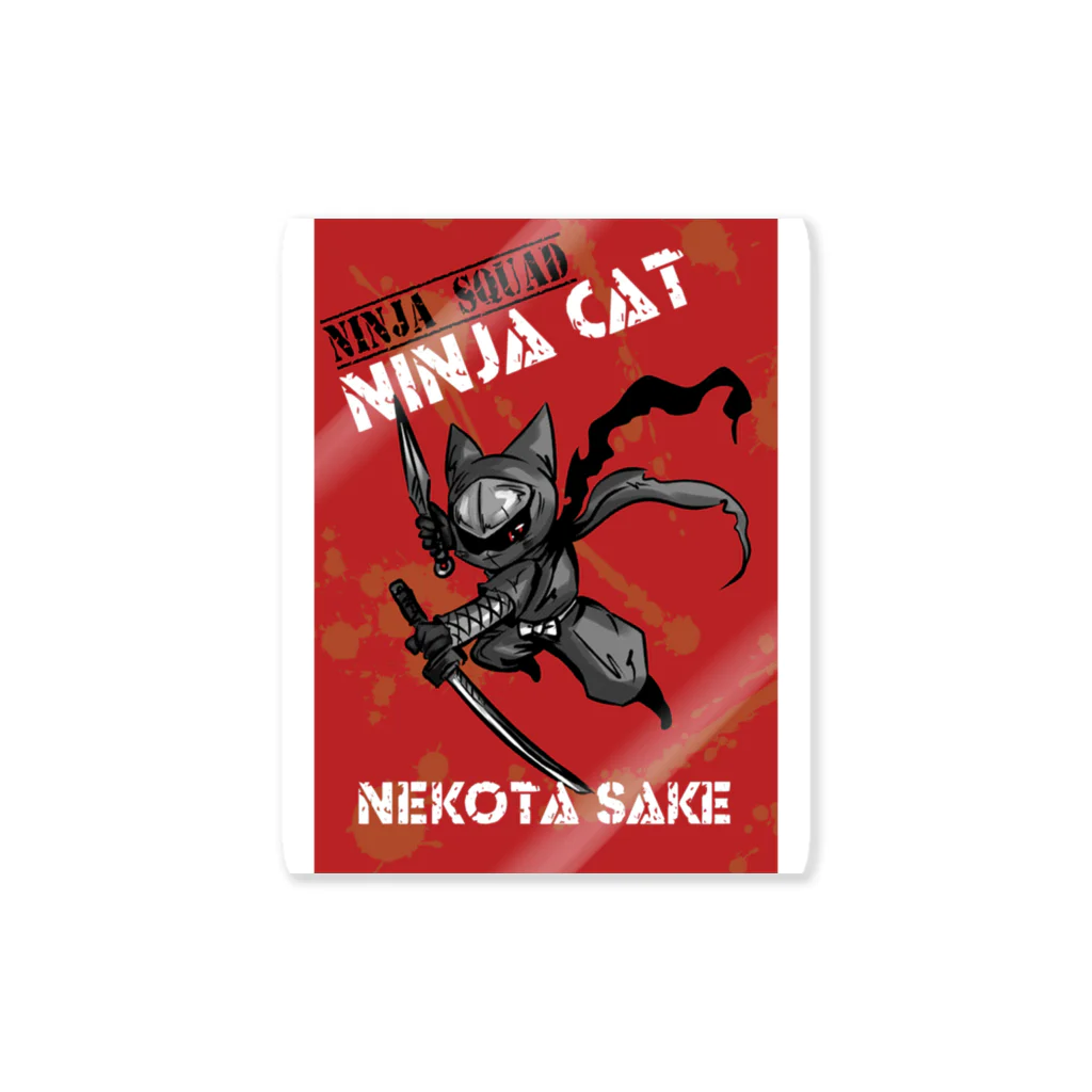 NINJA WARSのNINJA CAT ステッカー