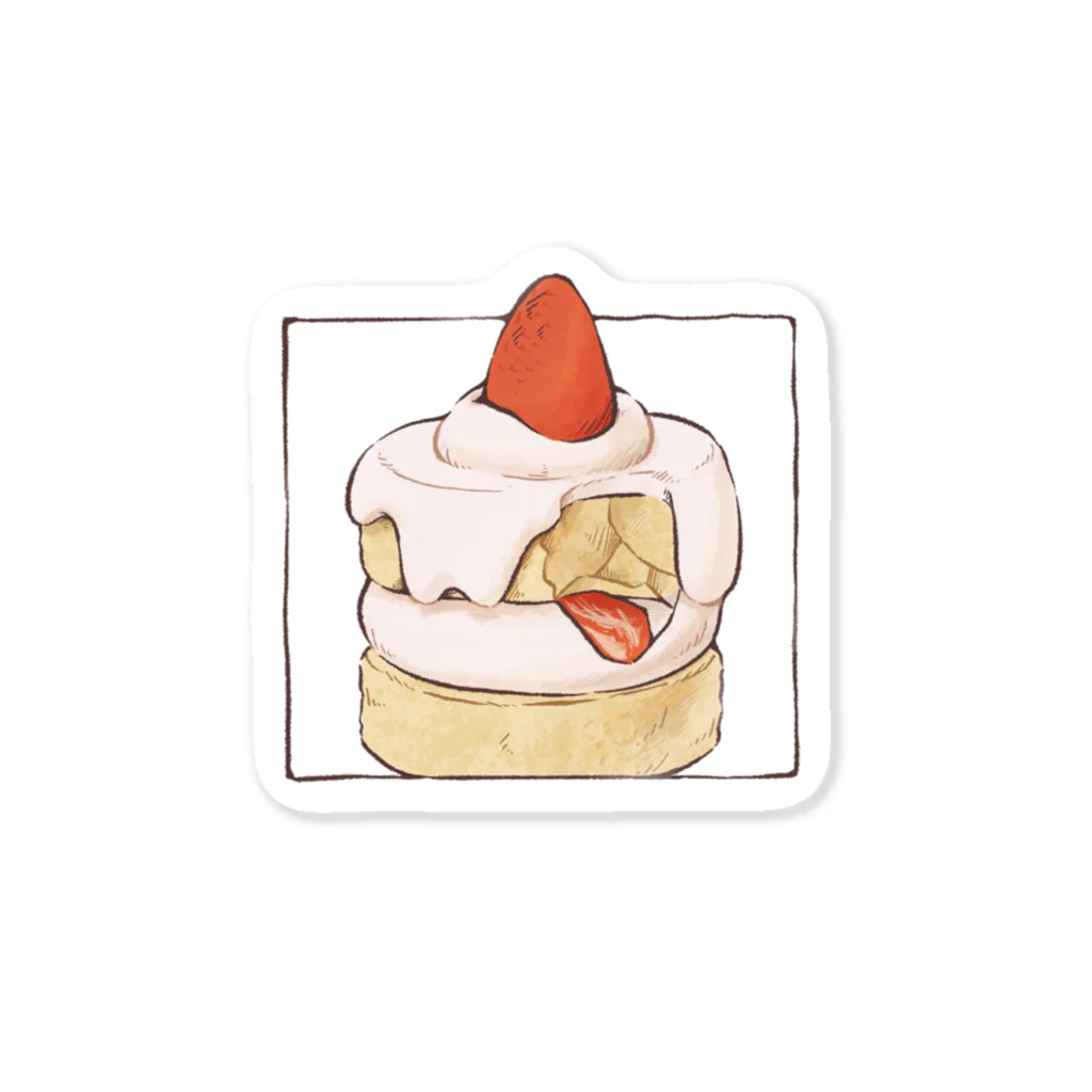 日菜乃🐶の食べかけショートケーキ Sticker